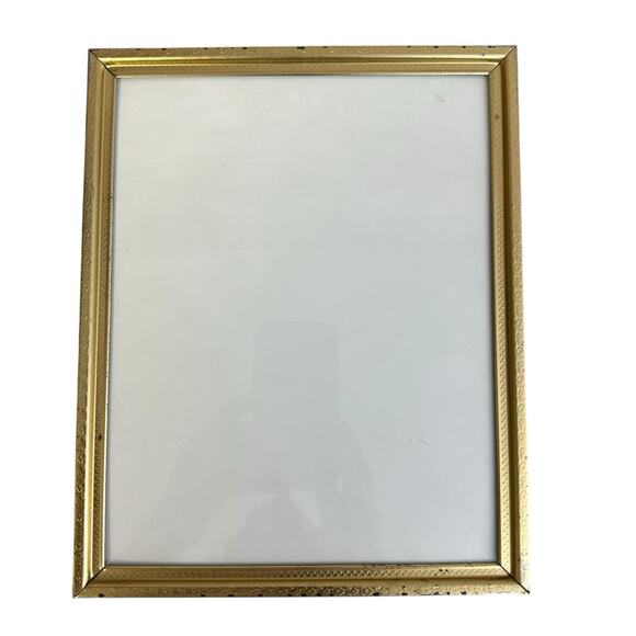 Vintage Picture Photo Frame Shabby Metal Ornate Gold Design 8 x 10 - Picture 1 of 10